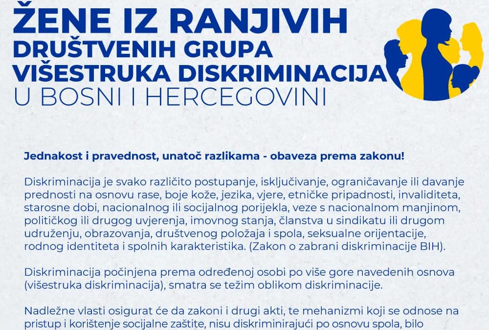 Žene iz ranjivih društvenih grupa višestruka diskriminacija u bosni i hercegovini