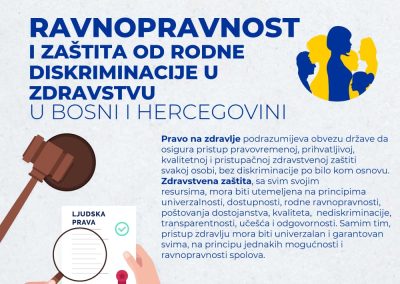 Ravnopravnost i zaštita od rodne diskriminacije u zdravstvu u bosni i hercegovini