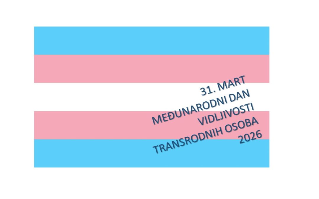 Saopštenje za javnost povodom 31. marta, Međunarodnog dana vidljivosti transrodnih osoba
