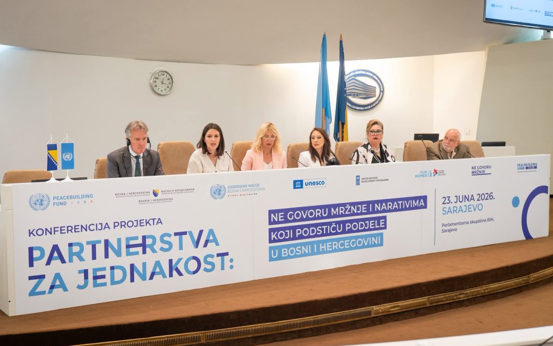 ODRŽANA  KONFERENCIJA “PARTNERSTVO ZA JEDNAKOST: NOVI ODGOVOR NA RASTUĆI PROBLEM GOVORA MRŽNJE U BIH”